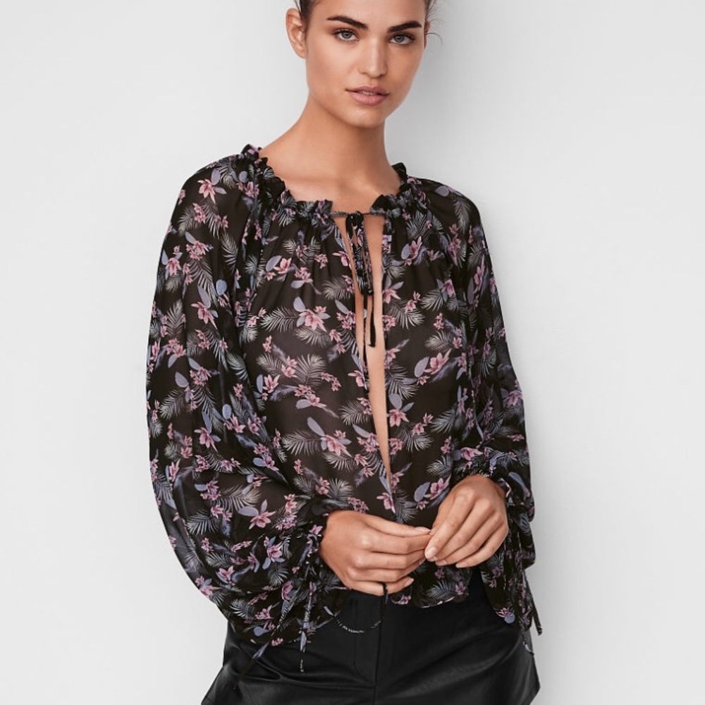 VERY SEXY Chiffon Bodysuit USED